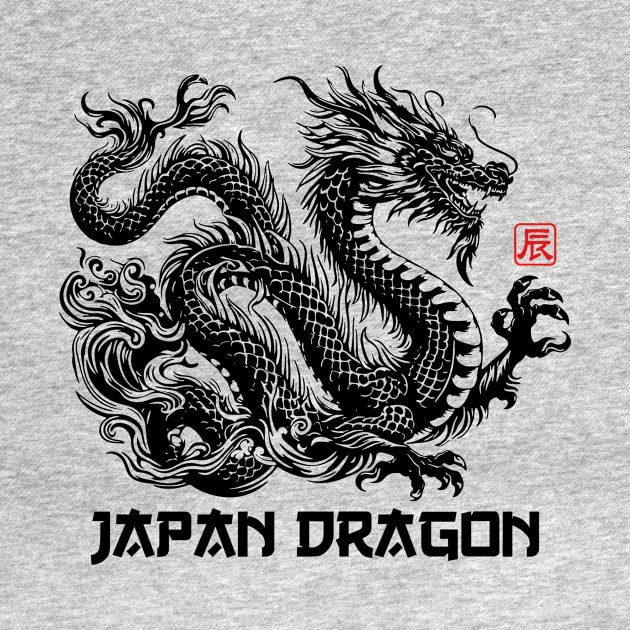 Dragon Japanese Japan by Supertrooper